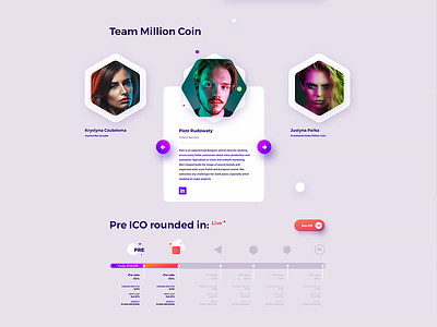 MillionCoin Website blockchain branding coin ico logo ui webdesign website