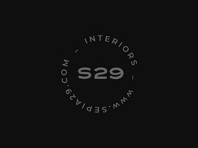 Logo Sępia 29 brand branding interior interior design logo mark minimal typography