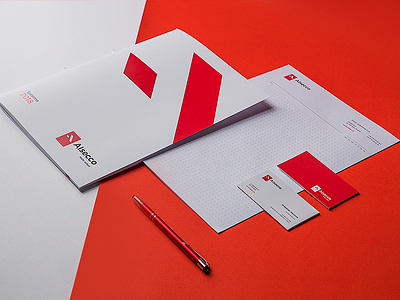 Alsecco | ID brand branding factory identity logo minimal red windows