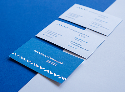 AW Lawyers blue brand branding business card id logo minimal