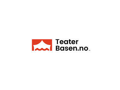 Logo for Teater Basen art brand curator design logo mark spectacles theater