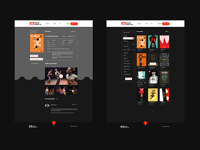Teater Basen | Subpage art minimal red show spectacles subpage theater webdesign website
