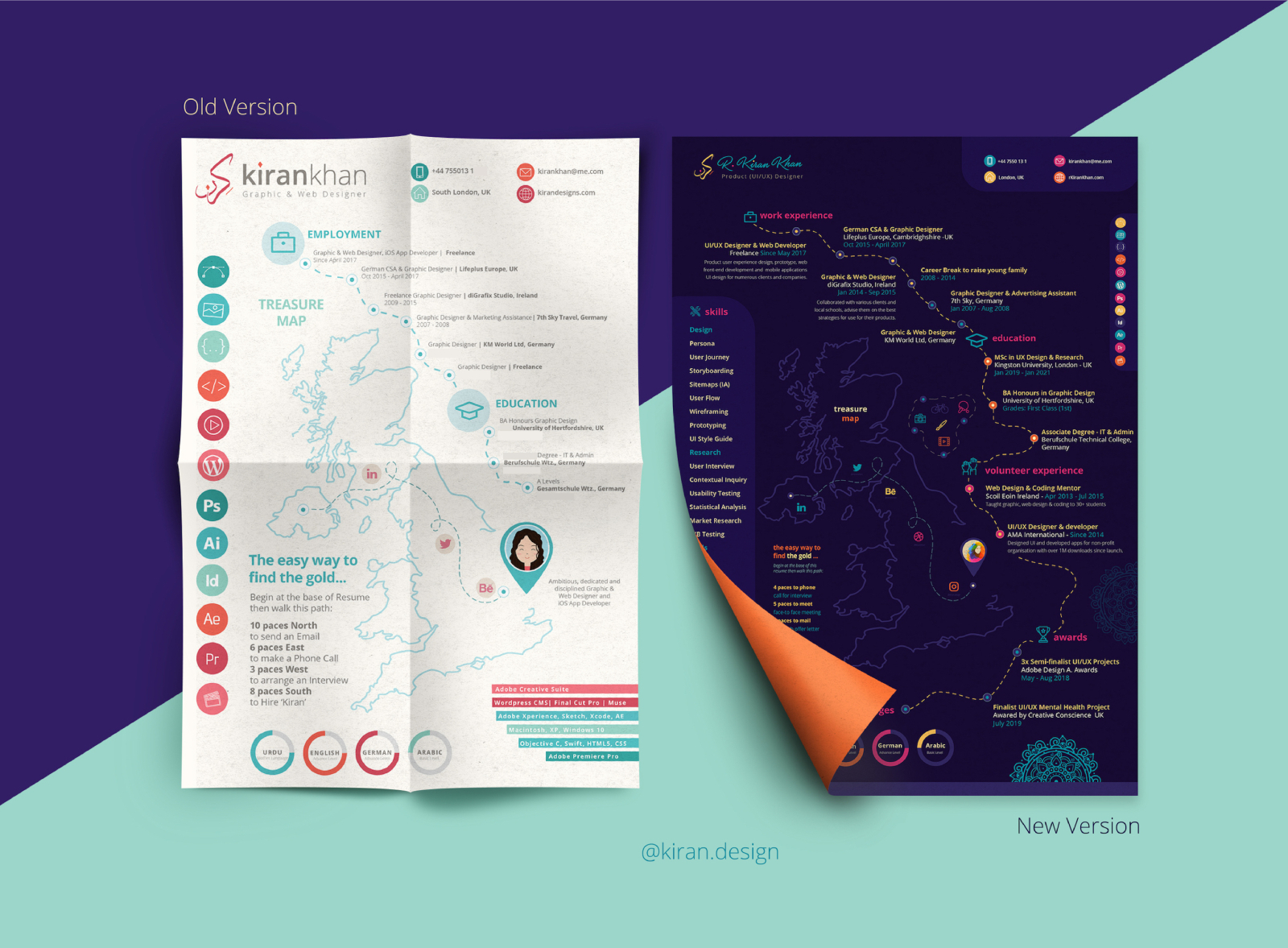 CV Resume Redesign (UI/UX) designer by Kiran on Dribbble
