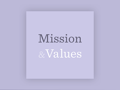 Mission & Values Podcast Cover