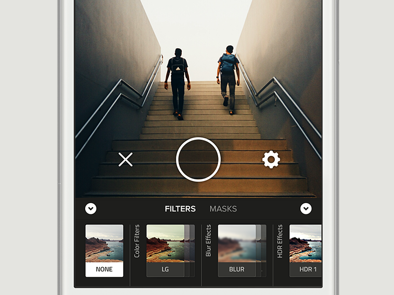 Filters stacking by Paul Cathalifaud on Dribbble