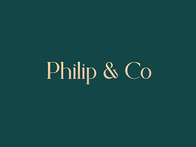 Philip & Co font luxury minimalist typeface