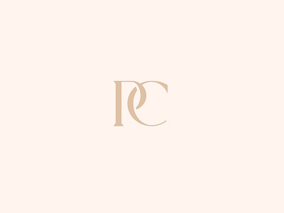 Philip & Co letter c letter p lettermark logo minimal minimalist pc typography