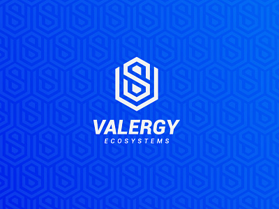 Valergy Ecosystems illustration letter s letter v lettermark logo minimal minimalist typography vs