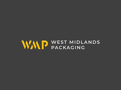 West Midlands Packaging branding letter m letter p letter w lettermark logo minimal minimalist packaging typography wmp wordmark