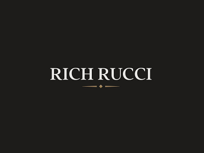 Rich Rucci branding design illustration lettermark logo minimal minimalist typography ui wordmark