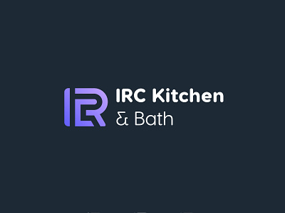 IRC kitchen & Bath branding design irc logo lettermark logo minimal minimalist typography wordmark