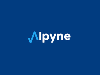 Alpyne branding design illustration lettermark logo minimal minimalist typography ui wordmark