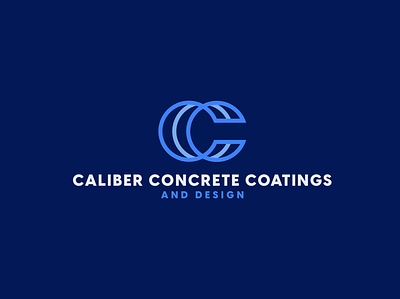 Caliber Concrete Coatings branding design illustration lettermark logo minimal minimalist typography ui wordmark