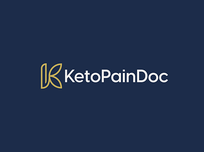 KetoPainDoc branding design illustration letter k lettermark logo minimal minimalist typography ui wordmark