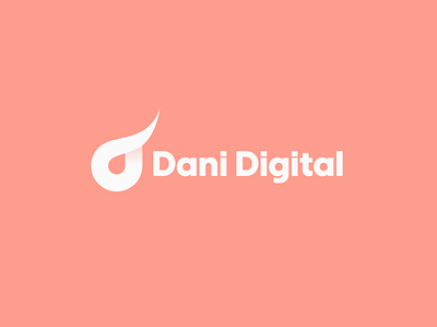 Dani Digital branding design illustration letter d lettermark logo minimal minimalist typography ui wordmark