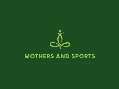 Mothers and Sports branding design illustration lettermark logo minimal minimalist typography ui wordmark yoga
