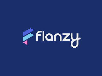 Flanzy Logo branding design f logo illustration letter f lettermark logo minimal minimalist typography ui wordmark