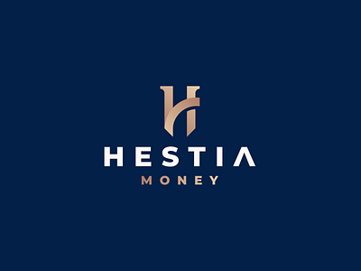 Hestia Finance Logo branding design illustration letter h logo lettermark logo luxury logo minimal minimalist modern typography ui wordmark