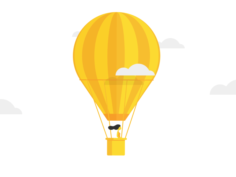 Hot-air balloon by Gabriele Mellera for Med-use on Dribbble