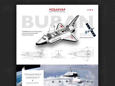 Buran's website buran space spaceship web