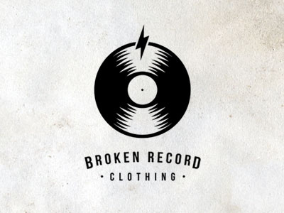 Broken Record Clothing logo music record vinyl