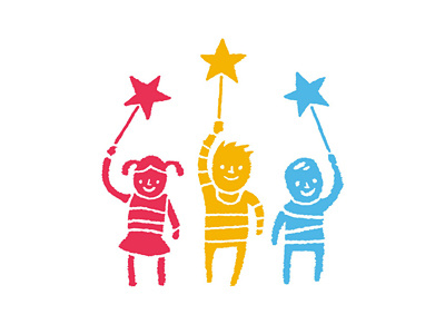 Special Stars Logo bright charity children logo stars young