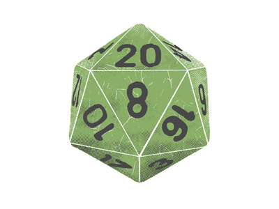 D20 dd design dice dragons dungeons gaming random rng roleplaying rpg screenprint