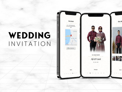 Wedding invitation - Digital american branding concept illustration invite ui design webdesign website website wedding wedding wedding invitation wedding invite