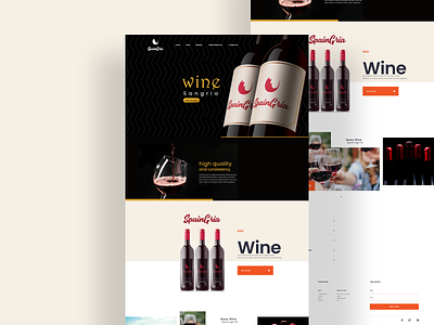 Wine Sangria web design