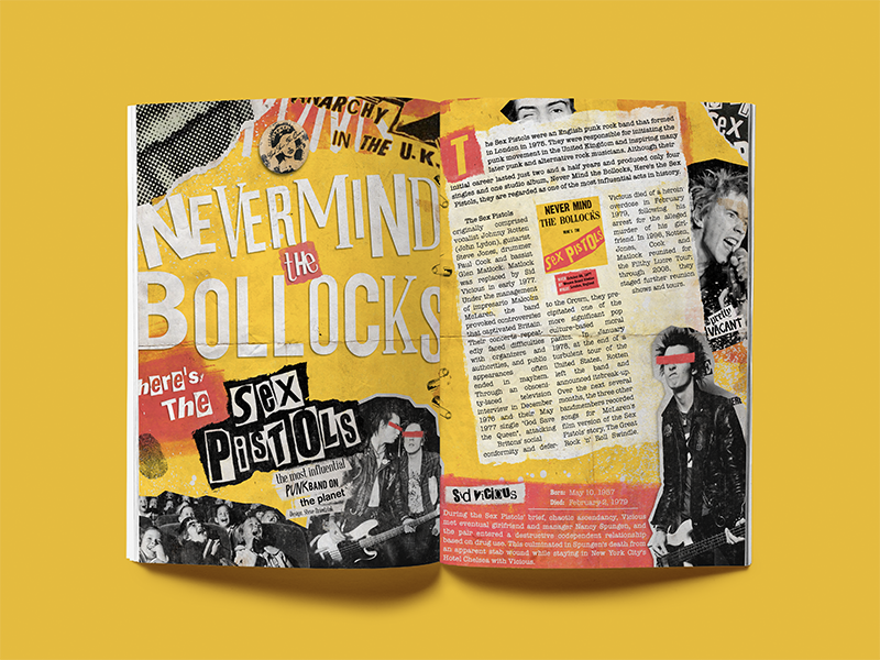 Sex Pistols Magazine Spread By Stephen Dziedziak On Dribbble