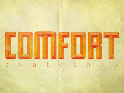 Comfort logo skteboarding texture