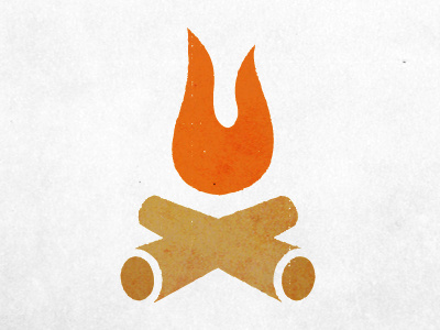 Campfire icons illustration outdoors texture