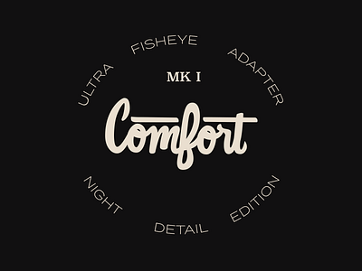 Comfort Century lettering script typography