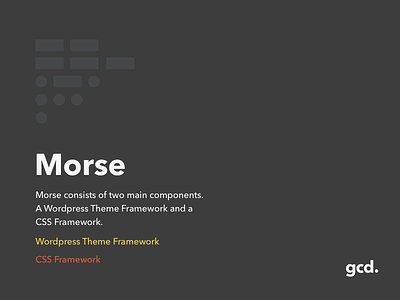Morse Promo branding code morse code
