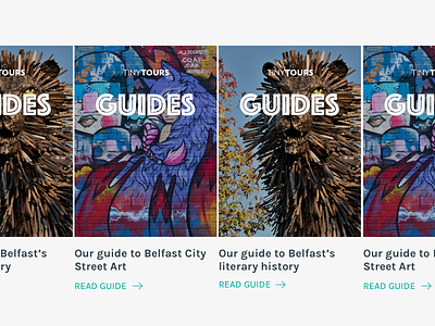 Tiny Tours Guides belfast interface northern ireland tours ui web