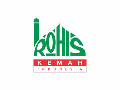 Official Logo Design - Rohis Kemah Indonesia branding design elementary icon indonesia islamic lettering logo mosque religion