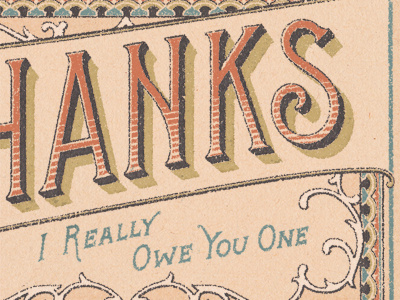 Matchbook Styled Thank You matchbook thanks typography vintage