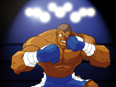 Boxer boxe digital art drawing illustration sketch sport