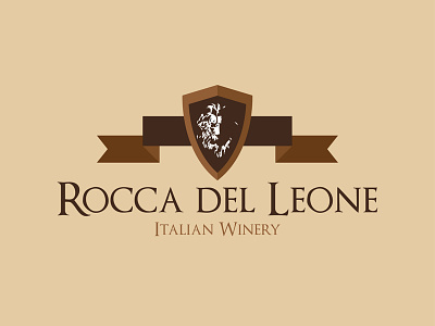 Rocca Del Leone Italian Winery design food illustrator logo wine