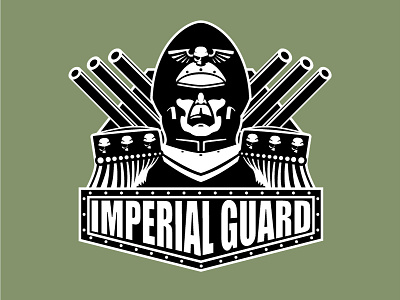 Imperial Guard design illustrator logo warhammer