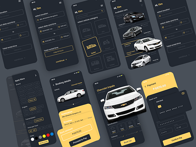 Car rental App design design mobile ui mobileapp ui uidesign uiux