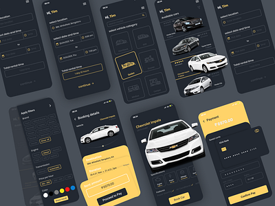 Car rental App design