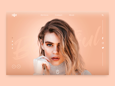 "You are beautiful" Landing page branding design ui uidesign uiux ux