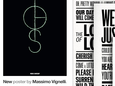 George Lois Massimo Vignelli Homepage for Typography Shop