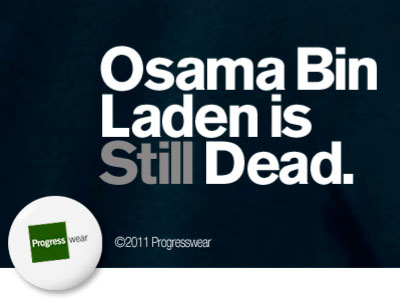 Progresswear Homepage Three osama bin laden t shirt type typography