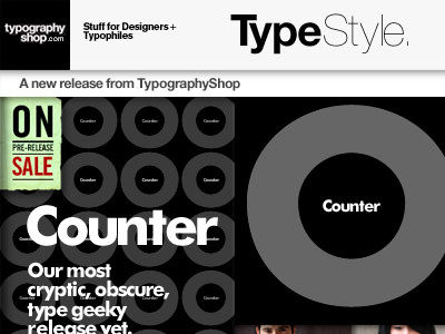 Counter: Typographic Anatomy T Shirt Mailing