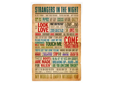 Love Story 1960s 4 poster typography typographyshop vernacular