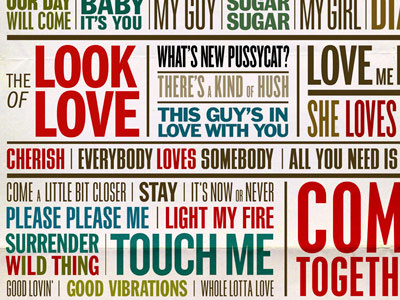 Love story poster for TypographyShop love music poster typography typographyshop