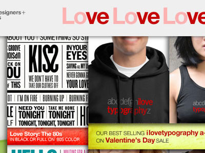 Valentine's Day mailing advertising e commerce for sale grey love poster red t shirt typography