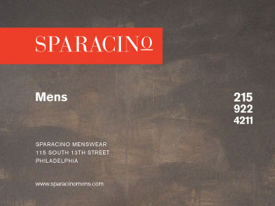 Sparacino Men's Store Ad advertising art direction photography typography